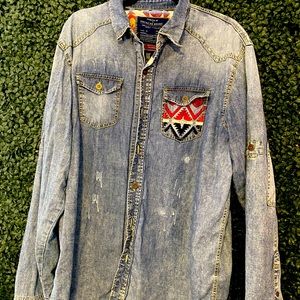 Native parish designed Jeans shirt